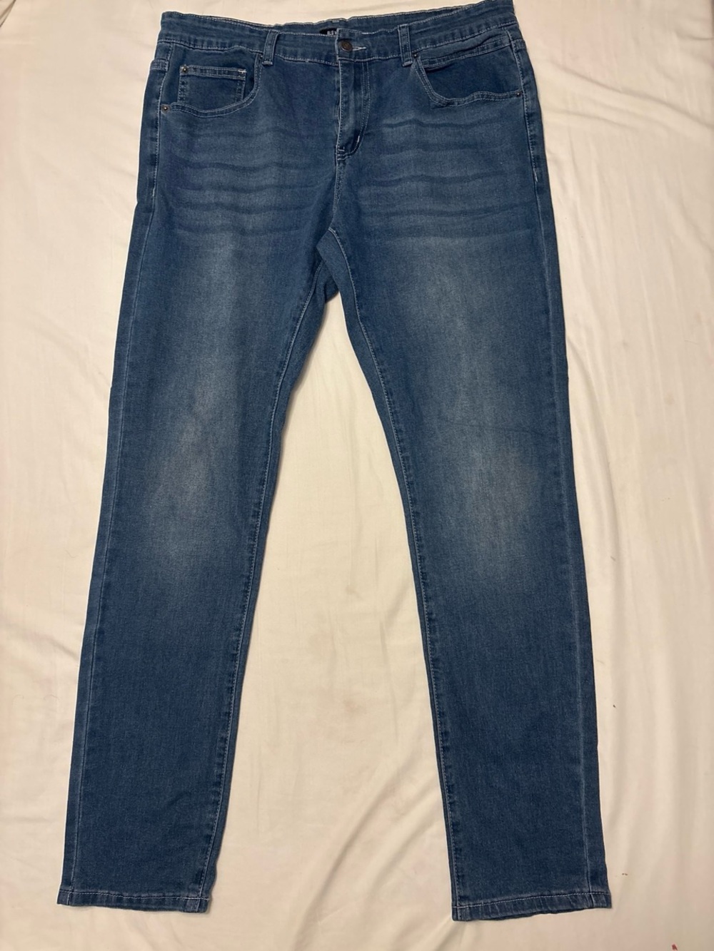 Slim Fit Men's Dark Blue Stretch Jeans
